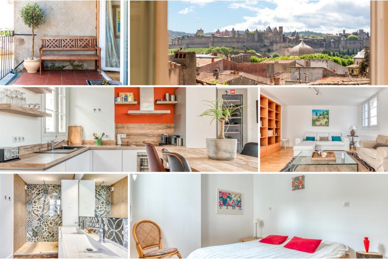 Les Cles De Laure - Wine Loft, Terrasse Et Vue Extraordinaire Sur La Cite Medievale Apartment Carcassonne