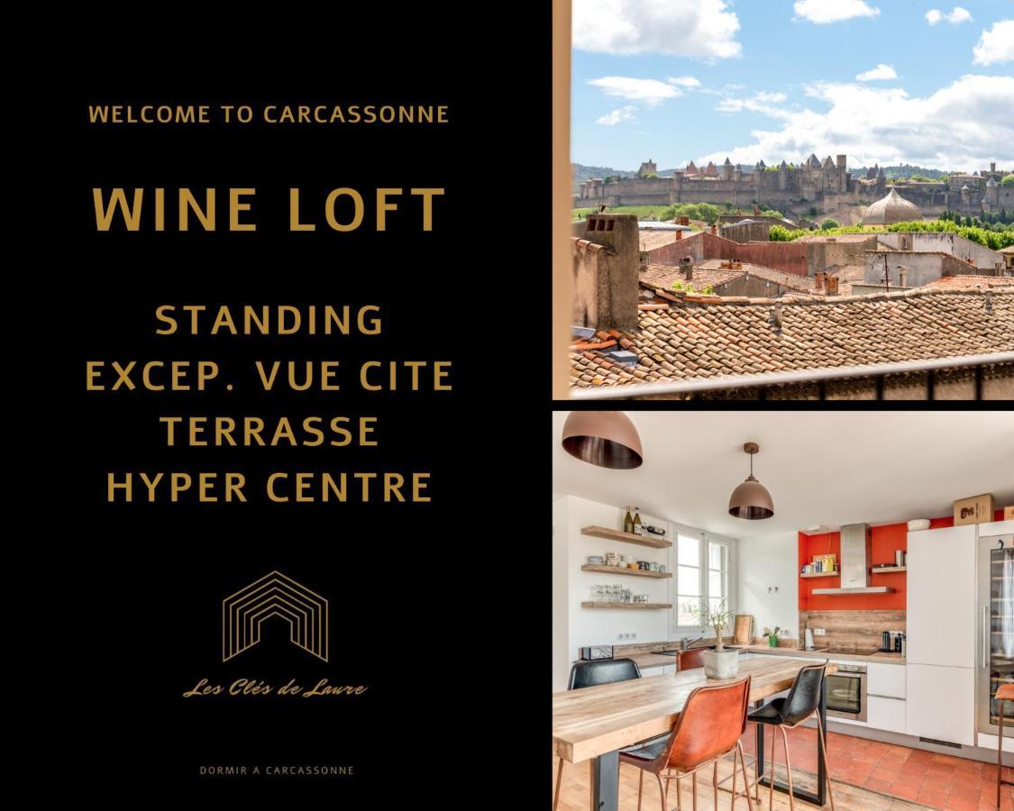 Les Cles De Laure - Wine Loft, Terrasse Et Vue Extraordinaire Sur La Cite Medievale Apartment
